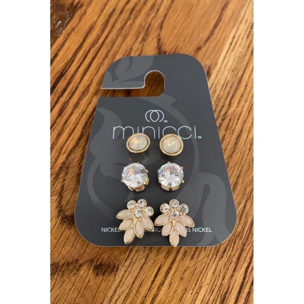 Minicci Set of 3 Earrings A1 23
